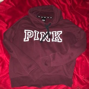 maroon pink hoodie